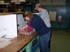 tightening the plant presses