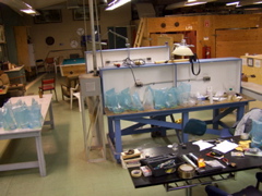 lab area at the Centre